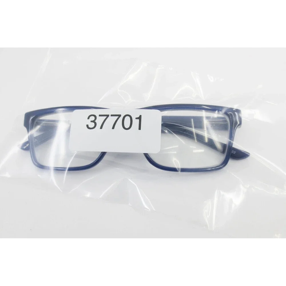 Modern Navy Blue Rectangular Eyeglass Frames MP 6103 BL 54-16-140 Full Rim Mens